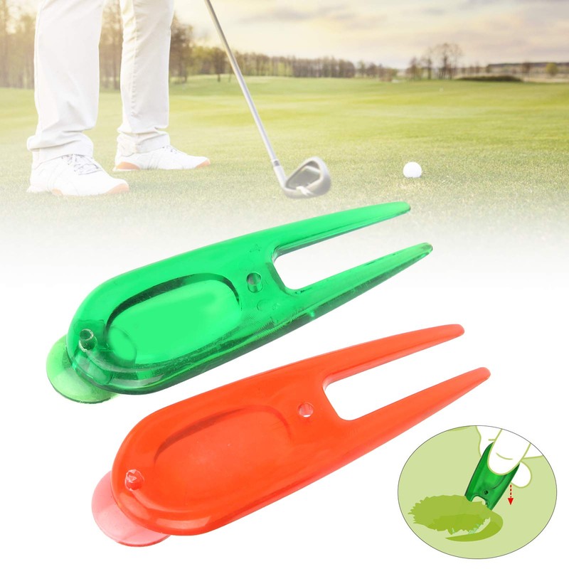 Alvinlite 8pcs Golf Divot Repair Tools, Plastic Golf Pitchforks Golf