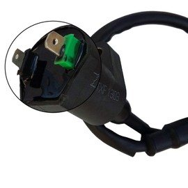 REBEKAMODS Motorcycle Ignition Coil, 125cc Dirt Bike Ignition Coil, Compatible with GY6 Chinese 50cc 90cc 110cc ATV Dirt Bike (2 Wire Single Bolt)