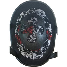 Crazy ALS Maltese SOA Worlds Smallest Helmet in Large (Flat Black, l) for 23 1/4 inch to 23 and 5/8 inch Head Size.