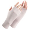 Gloves Sunscreen UV Cut Ice Silk Breathable Half Finger Mittens