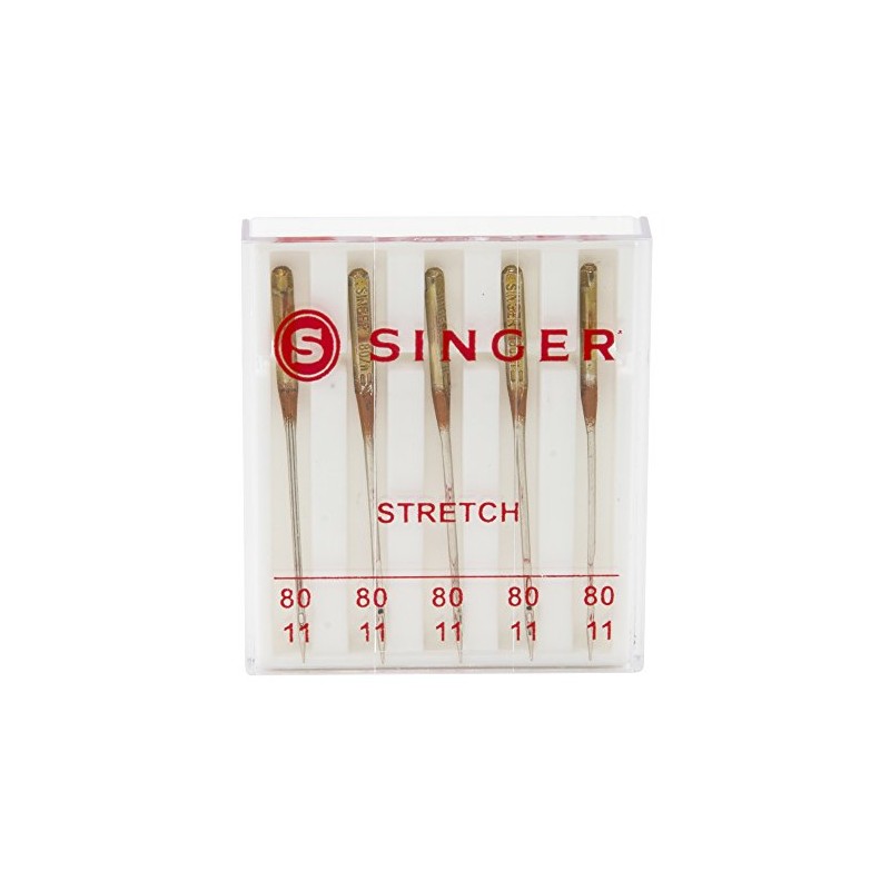 SINGER 04720 Universal Stretch Sewing Machine Needles, Size 80/12, 5-Count