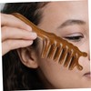VICASKY Wide Tooth Wooden Massage Comb Handle Scalp for Thick