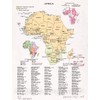 Historic 1967 Wall Map - Africa. 18in x 24in