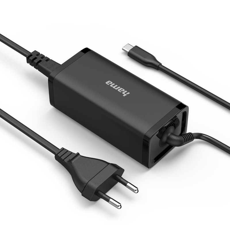 Hama Universal USB-C Notebook Power Supply, GaN, Power Delivery (PD),