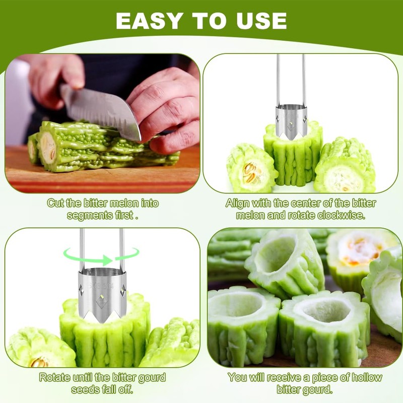 Bell Pepper Corer, Pepper Core Remover Tool, Stainless Steel Apples