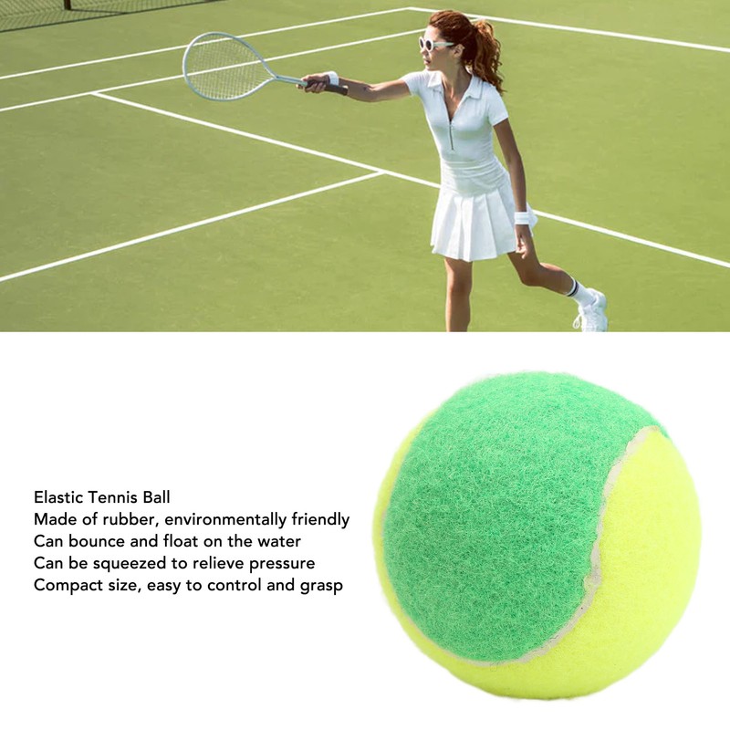 5PCS 6cm Rubber Tennis Balls Elastic Squash Ball Pressure Relief