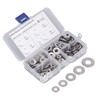 250PCS Flat Washer Kit Stainless Steel 5 Specifications Anti Corrosion
