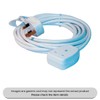 White Extension Lead Nylon 3Pin Plug, 1Gang, 5M, 13AMP, 240V