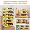 MinBoo Bamboo Can Organizer for Pantry - Stackable Can Dispensers