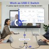 Snblzhef Switch Splitter Two-Way Switcher for8K@60Hz/4K@144Hz Video Transfer 100W USB