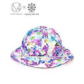 Baby Hat with Smiling Smile (Made in Japan), Hat: S Sweet Pee/Delfinium, Made in Japan B2002500
