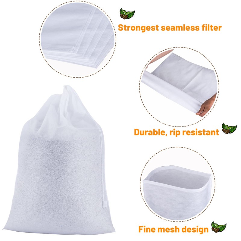 100 Pack Cold Brew Coffee Filters, 20" X 20" Commercial