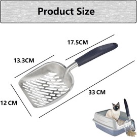 Cat Litter Scoop Cleaning Tool, Cat Litter Scoop, Metal Cat Litter Scoop, Cat Litter Scoop, Easy to Clean Cat Litter Scoop, for Cleaning Cat Litter
