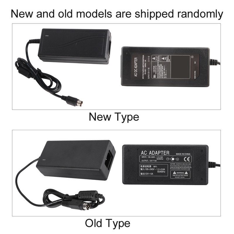 12V 5A Power Supply Adapter, 60W 4 Pin Laptop/Notebook Charging