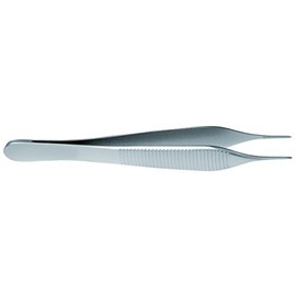 Adson 0-9348-01 Micro Tweezers, No Hook, Grooved