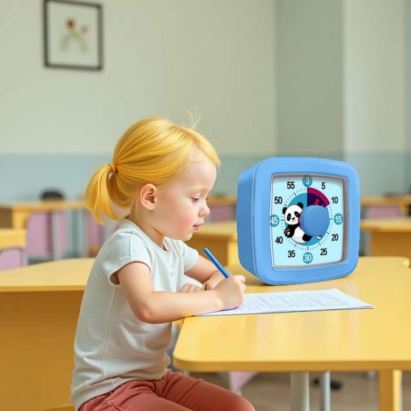 Visual Timer for Kids and Adults, 60-Minute Countdown Timer for