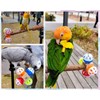 DS. DISTINCTIVE STYLE Bird Perch Stand Toy with Rotatable Balls,