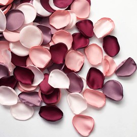 Flower Petals, Set of 200, Silk Fabric, Roses, Artificial Flowers, Proposals, Weddings, Parties, Christmas, Photography, Performance Accessories