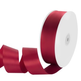 Isaspire 1-1/2" Width x 100 Yards Satin Ribbon, Scarlet Ribbon Perfect for DIY Craft, Bows, Gift Wrapping, Flower Bouquet, Valentine's Day, Christmas and Party Decoration