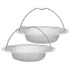 DeeAWai Set of 2 Stainless Steel Drain Strainer with Handle