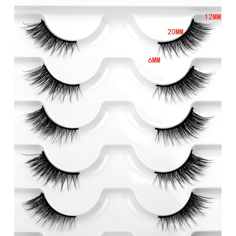 Half Lashes Strips False Eyelashes Fairy Natural Lashes Cat Eye