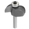 sourcing map Cove Router Bit 1/4" Shank 1-1/8" Dia 17/32"