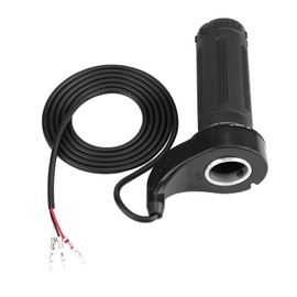 Qiilu - Mango universal para acelerador de motocicleta, acelerador eléctrico, agarre de acelerador de velocidad de con 3 cables para repuesto