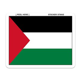 Palestine Flag Bumper Sticker 6" x 3"
