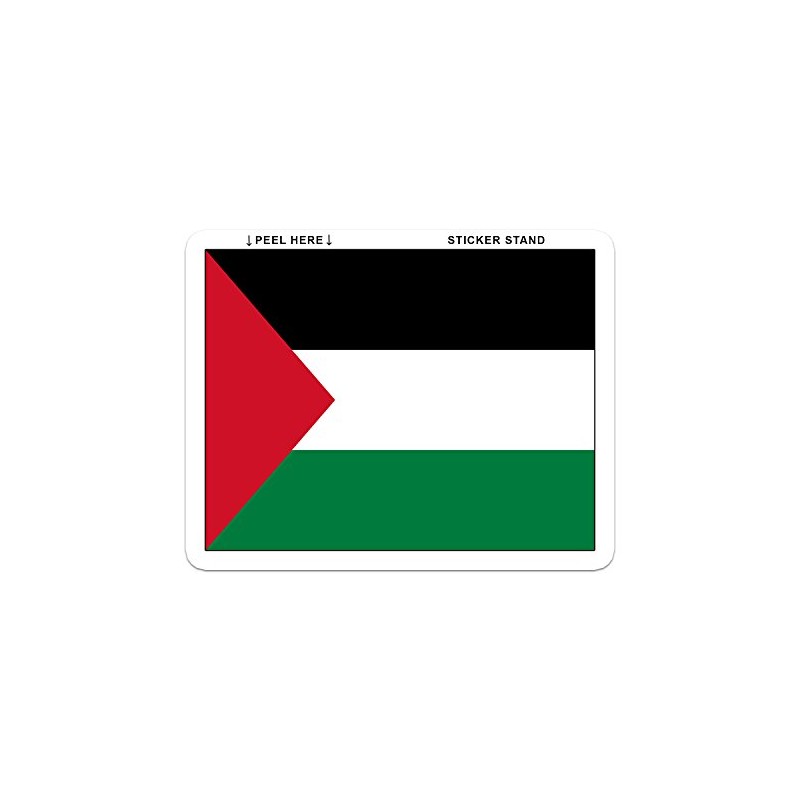 Palestine Flag Bumper Sticker 6" x 3"