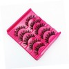 Healeved 4sets Reusable Fake Eyelashes Multi-layer Simulation Eyelashes Natural Clusters