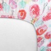 HonestBaby Girls Organic Cotton Changing Pad Cover, Rose Blossom, One