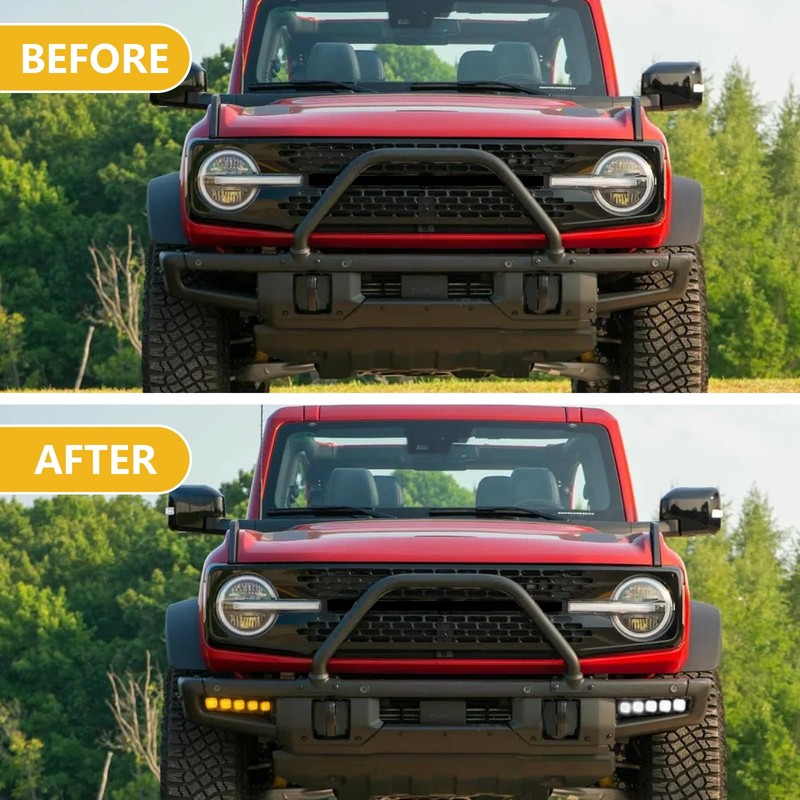Fancemot Fog Lights Compatible with Ford Bronco 2021–2024, LED Daytime