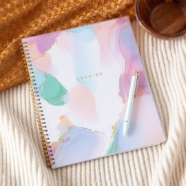 Blue Sky Ashley G for 2024-2025 Academic Year Weekly and Monthly Planner, 8.5” x 11”, Flexible Cover, Wirebound, Multi Color Smoke (133681-A25)