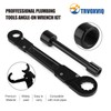 Trvoxviq Plumbing Tools Angle Stop Wrench Kit, Adjustable Plumber Wrench