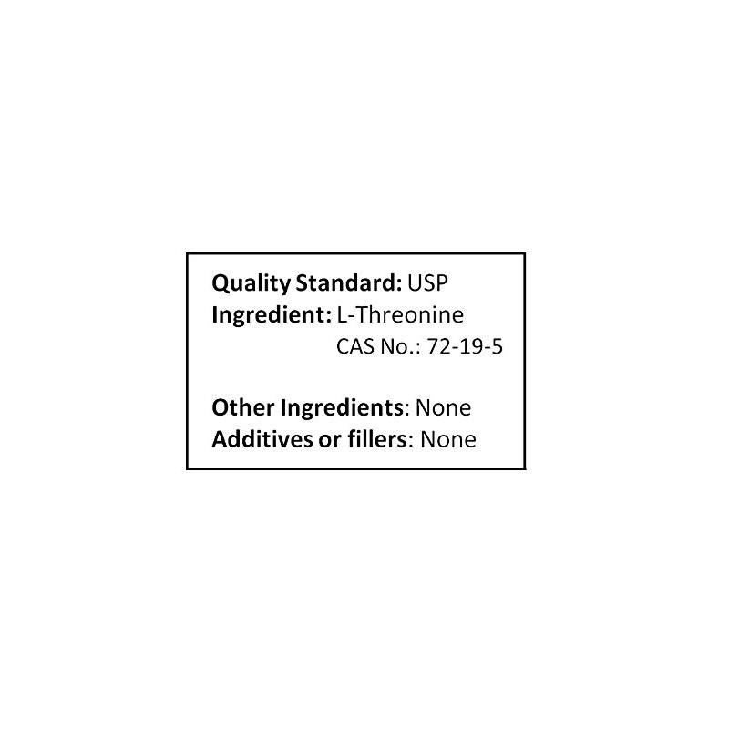 NuSci L-Threonine Powder Pure (1000 Grams (2.2 lb))