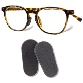 GMS Optical Soft Foam Self-Adhesive Nose Pads for Glasses, Sunglasses, and Eye-wear – 15mm (5 Pair, Black)