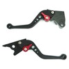 K111 Black (Red) Kawasaki Brake Clutch Short Levers with 6