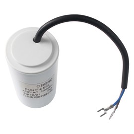 50 uF ± 5% 450VAC 50/60hz 40/70/21 PO CBB60 Oval Run Start Capacitor for Cool or Heat Pump Air Conditione AC Motor Run Fan Start 1Pcs