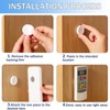 Nazaz Set of 7 Magnetic Remote Control Holders, No Drilling