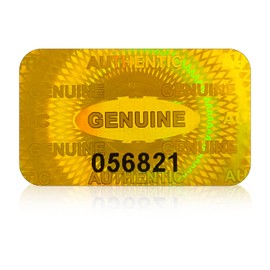600pcs Gold Tamper Proof Hologram Stickers Warranty Void Seal Security Original Labels with Numbers(1x0.6inch)…