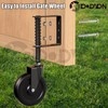 BOODVON 5" Heavy Duty Gate Caster, Spring Loaded Gate Wheels,