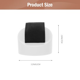 HOMSFOU White Watch Display Stand, Beautiful Watch Organizer for Nightstand Dresser Jewelry Store - 3.2 X 3.2 X 2.8 Inches