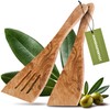 HAUSWALD® Olive Wood Spatula - Set of 2 [Extra Wide