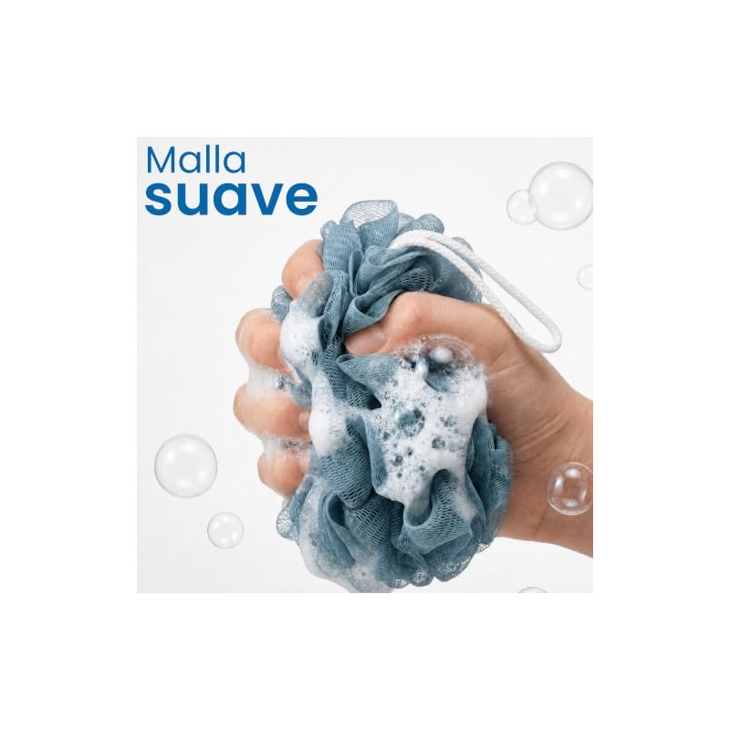 Triko Set Piezas Esponja Baño Malla Ducha Exfoliante Corporal Suave