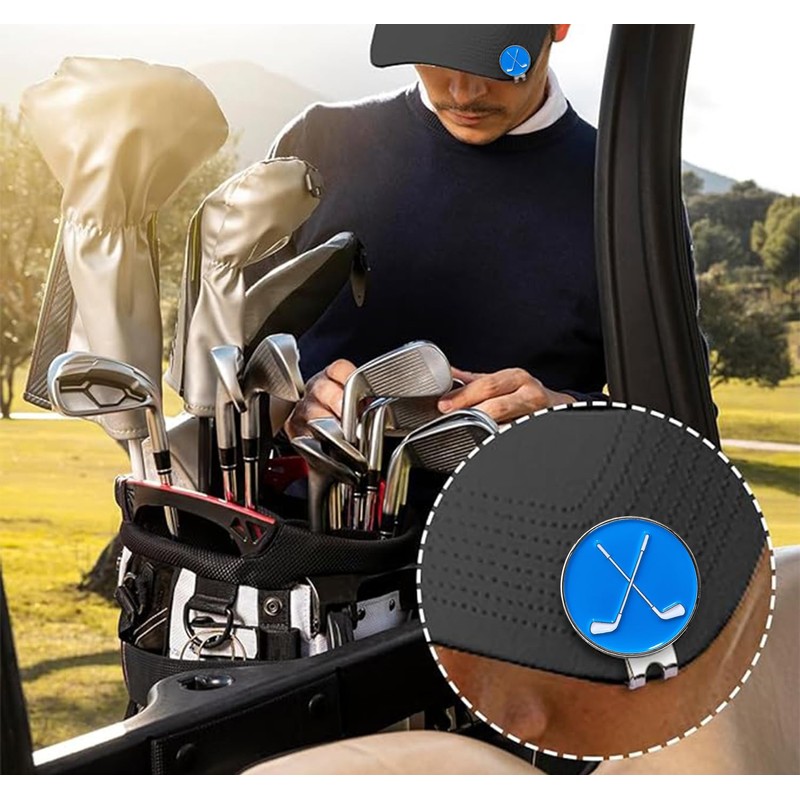 Adhere Golf ball Markers Soft Enamel golf ball markers with