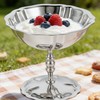 CONGARTENO Vintage Stainless Steel Dessert Cup 4.37In High Footed Ice