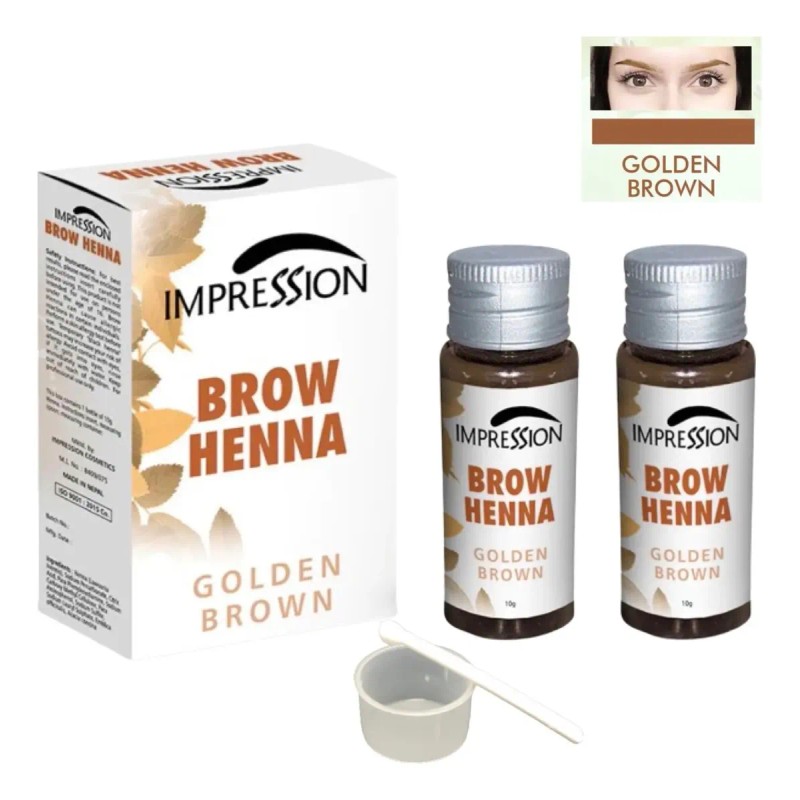 Kit Henna Cejas Hd Tipo Microblading Semipermanente En Polvo