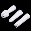 3 Pcs White Set Whip Cream Dispenser Head Whipped Nozzle