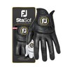 FootJoy Men's StaSof Golf Glove, Black, Small, Worn on Left