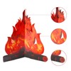 Luckious Brand 3D Decorative Cardboard Campfire Centerpiece - Artificial Fire,